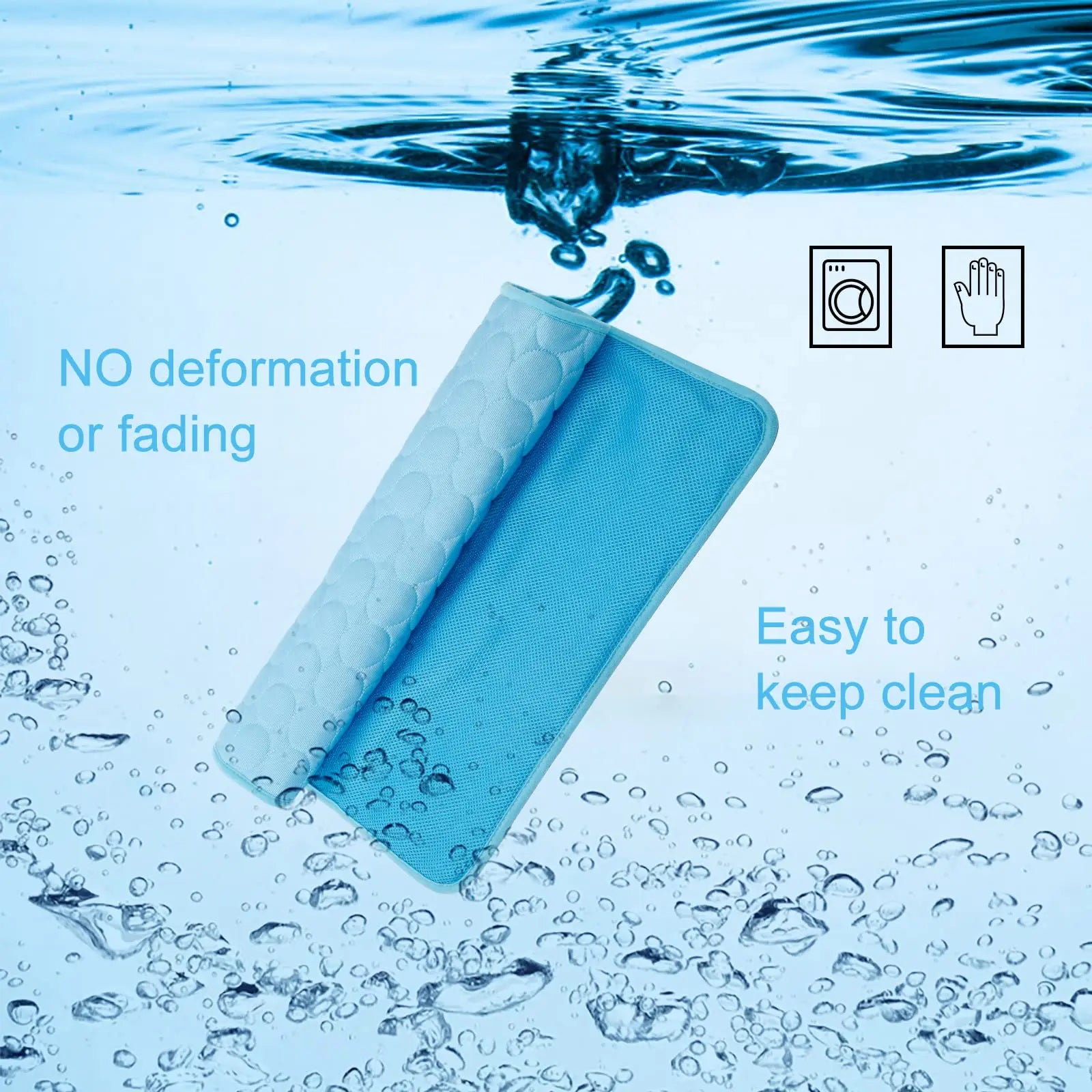 Dog Cooling Mat Large Cooling Pad Summer Pet Bed for Dogs Cats Kennel Pad Breathable Pet Self Cooling Blanket Dog Crate Sleep