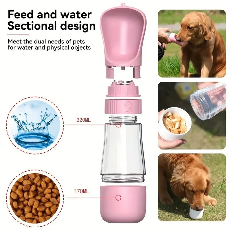 Leak-Proof Portable Dog Water Bowl & Travel Pet Feeder for Dogs, Cats - Durable Outdoor Water Dispenser for Hiking, Camping, Adv