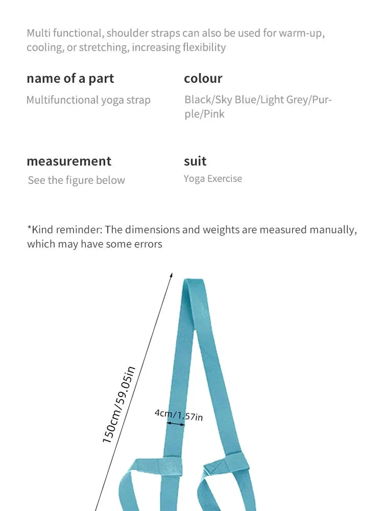 Portable Yoga Mat Strap Belt