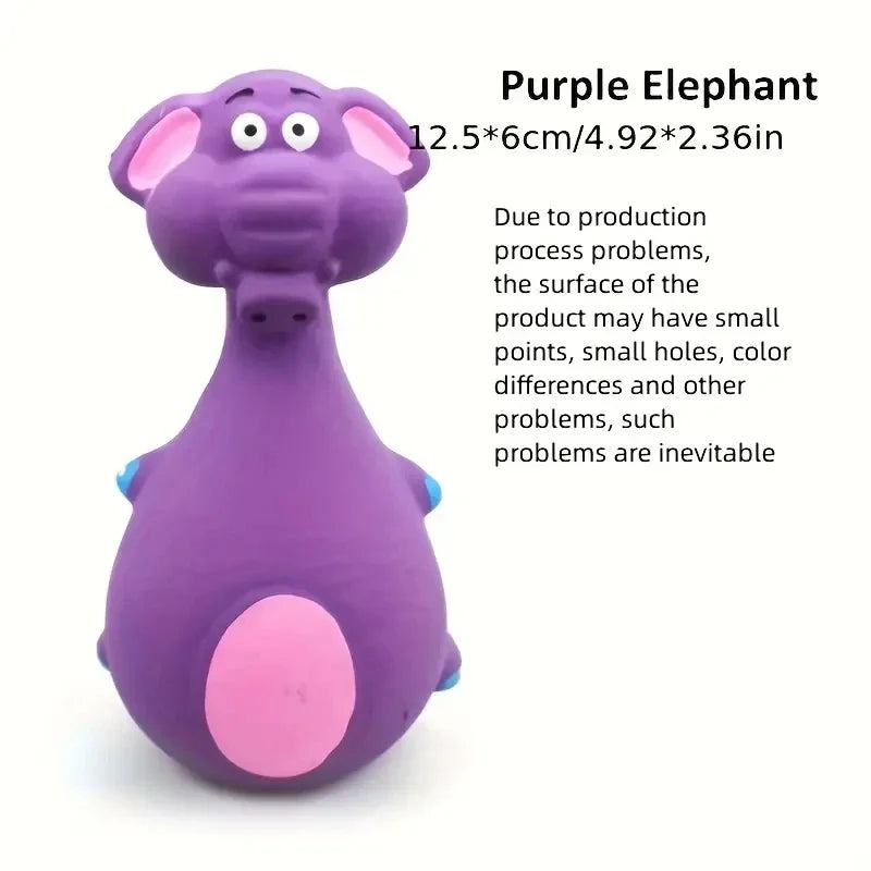 Soft Rubber Chewy Four Styles Squeaky Interactive Throwing