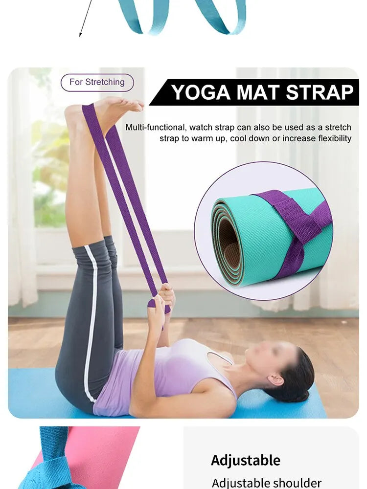 Portable Yoga Mat Strap Belt