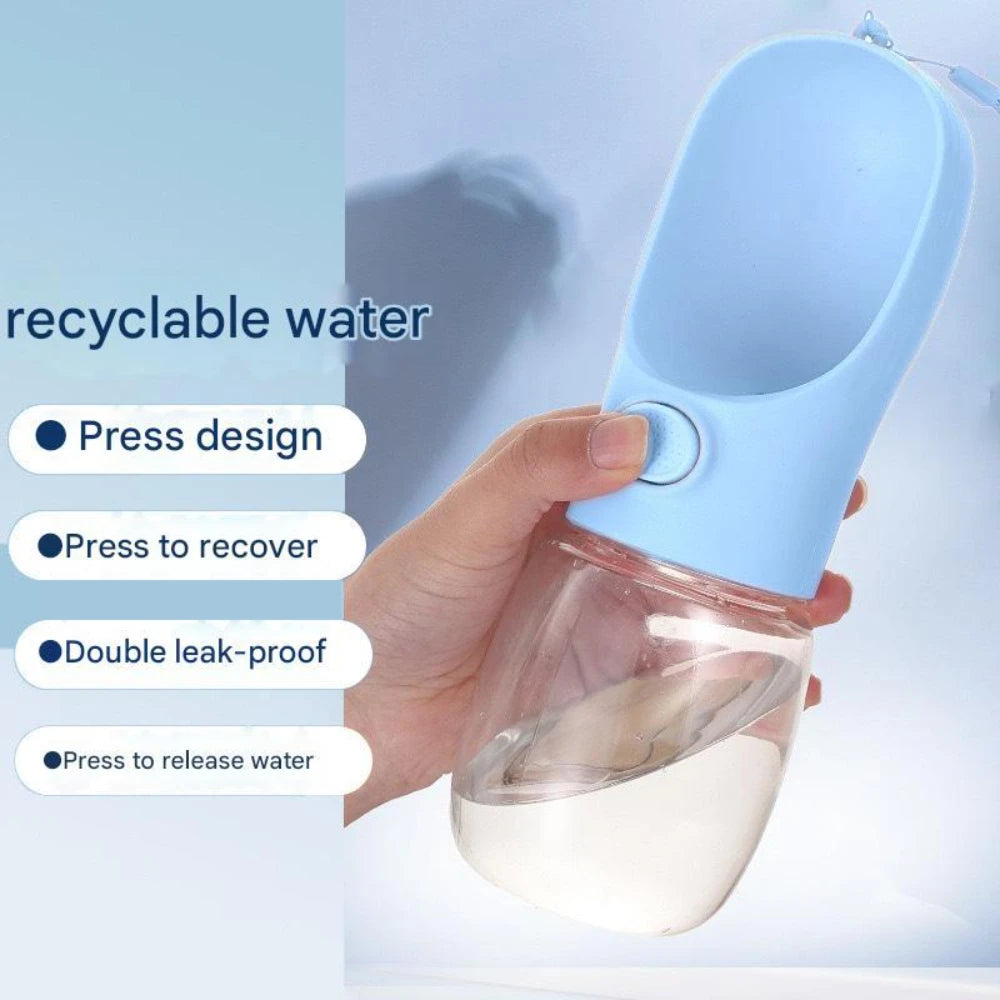 Pet Water Bottle for Hiking - Compact Outdoor Hydration for Active Dogs