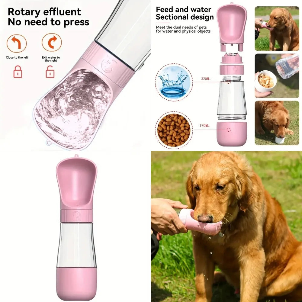 Leak-Proof Portable Dog Water Bowl & Travel Pet Feeder for Dogs, Cats - Durable Outdoor Water Dispenser for Hiking, Camping, Adv