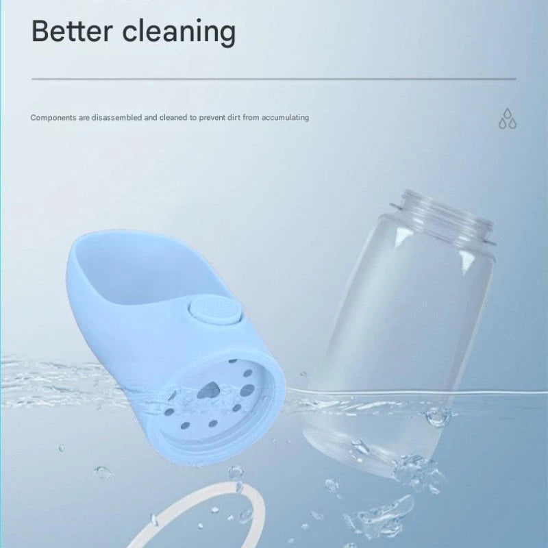 Leak-Proof Dog Water Bottle with Collapsible Bowl - Portable Pet Hydration for Travel, Hiking, Walking, Outdoor Adventures - Dur