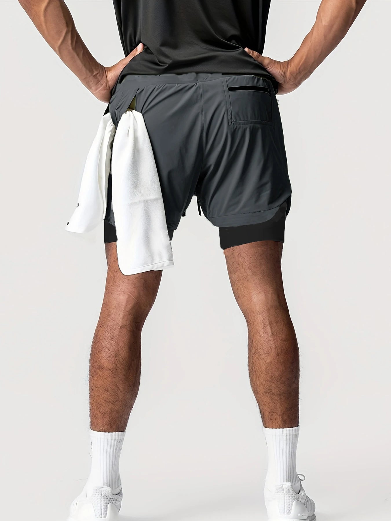 Men’s Double-Layer Sports Shorts