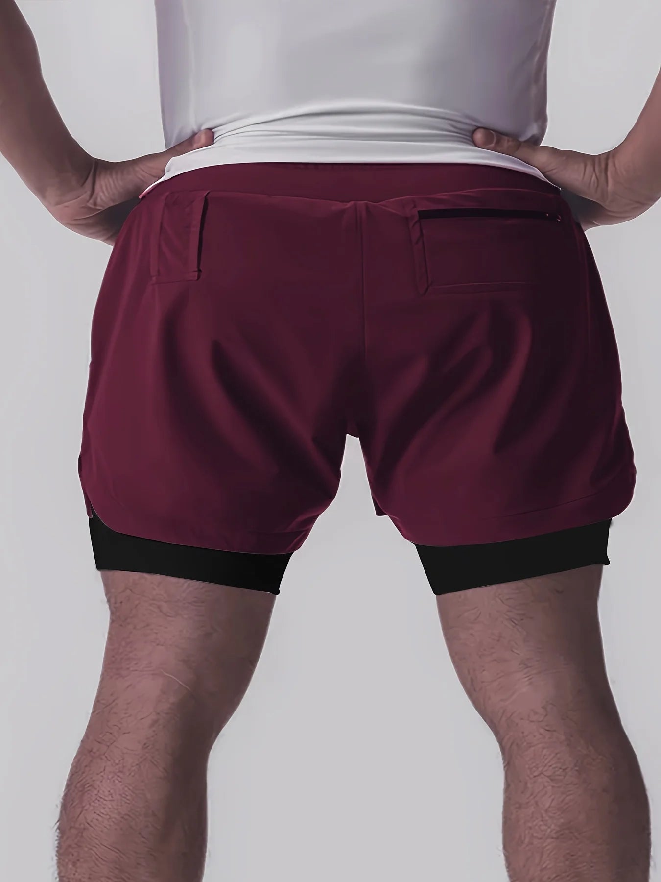 Men’s Double-Layer Sports Shorts