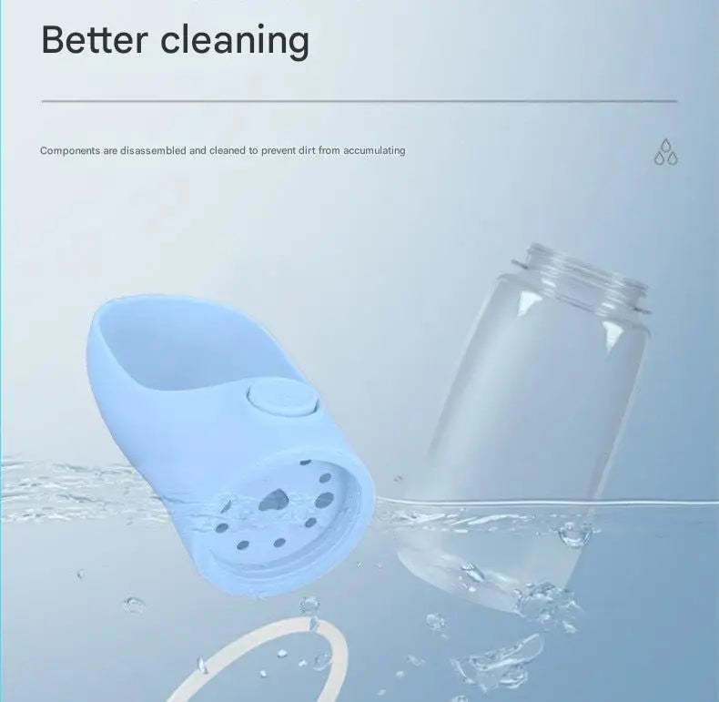 Portable Leakproof Dog Water Bottle for Hiking, Travel & Outdoor Adventures, Pet Hydration Dispenser with Spout, Durable Plastic