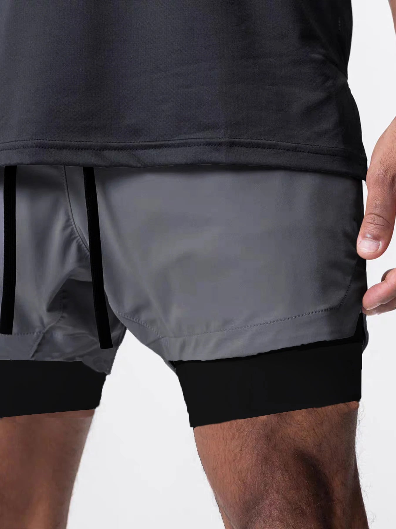 Men’s Double-Layer Sports Shorts