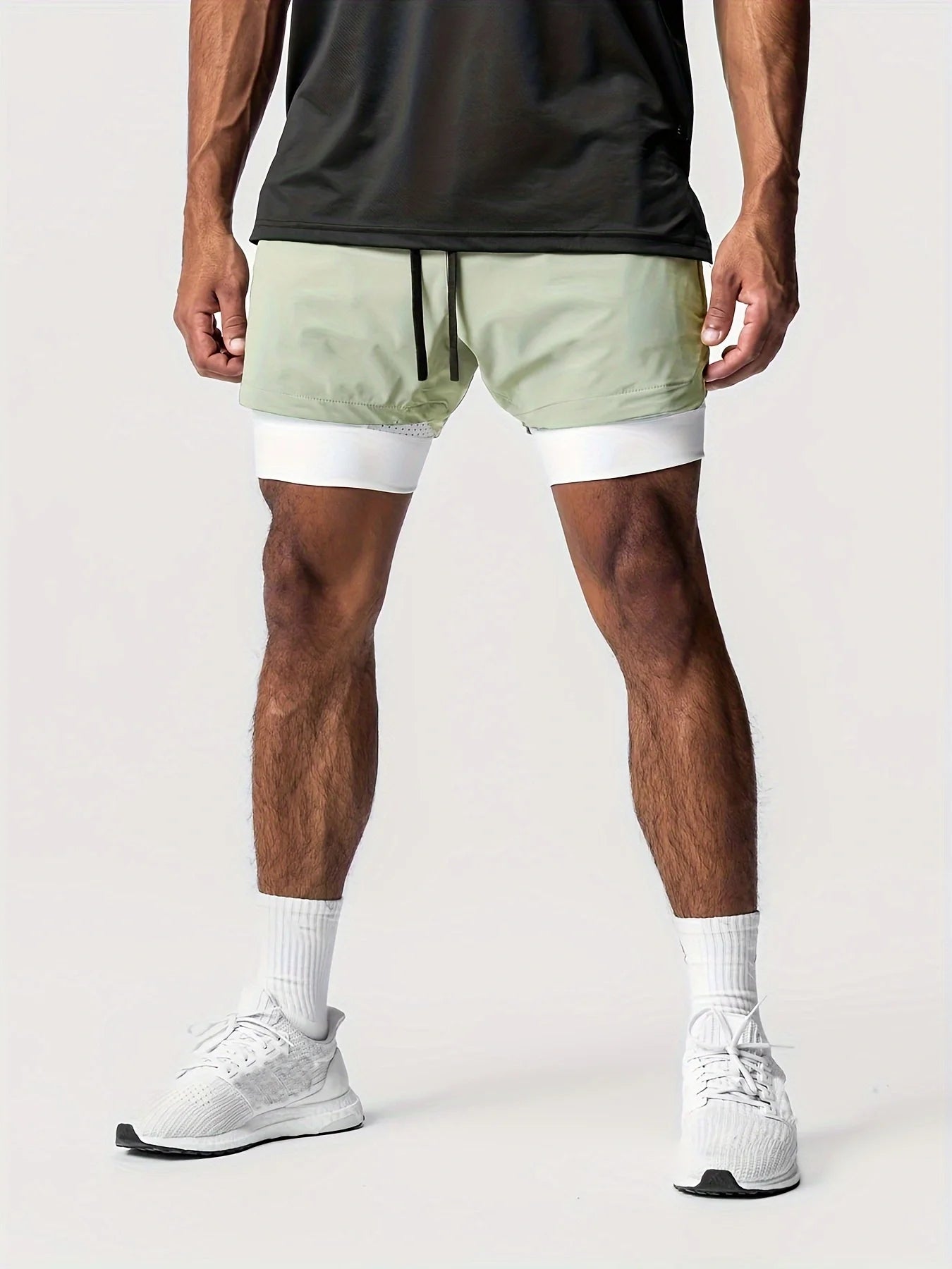 Men’s Double-Layer Sports Shorts