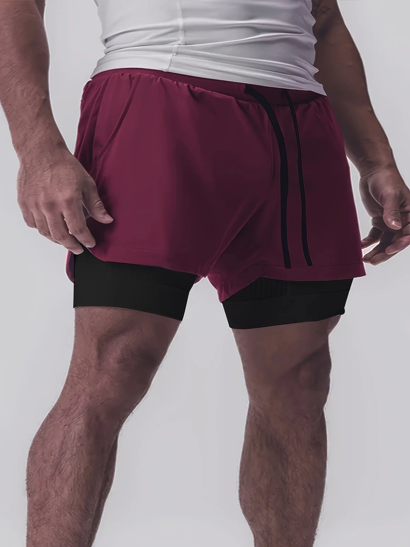 Men’s Double-Layer Sports Shorts