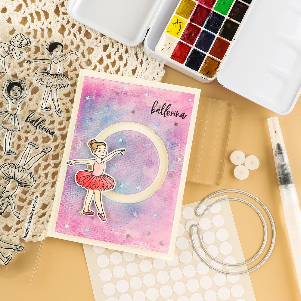 Creative Gliders with Double-Sided Adhesive Circle