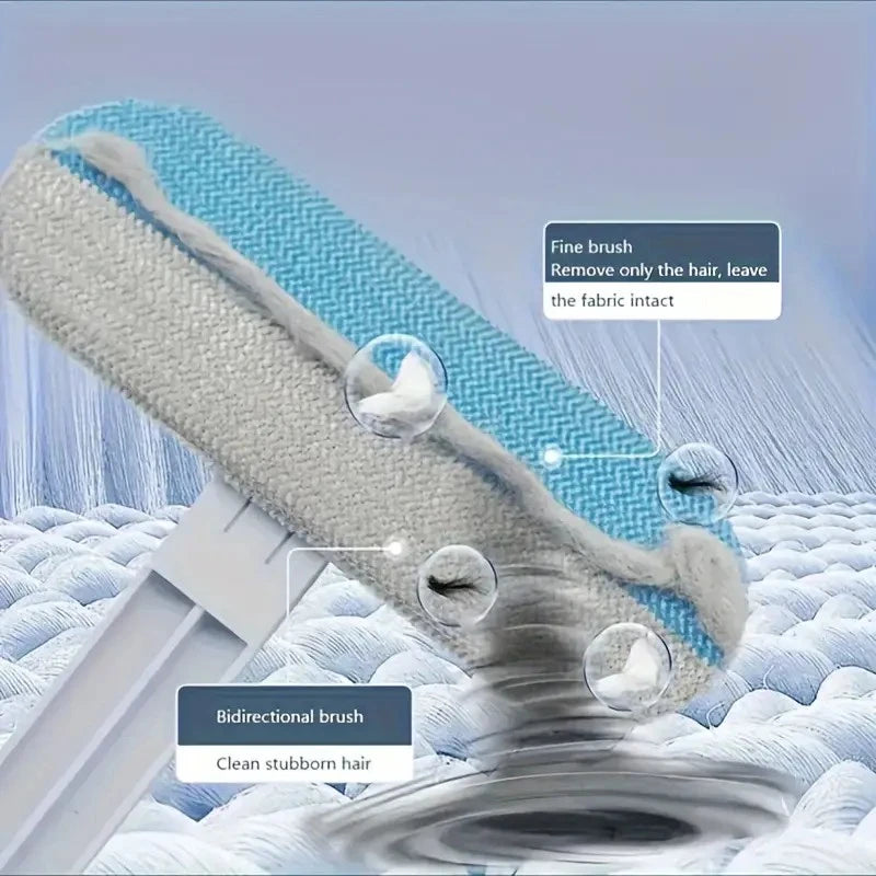 Ergonomic Pet Hair Brush for Dogs & Cats - Durable Nylon Grooming Tool for Shedding Control, Gentle on Skin, Easy to Clean, Suit