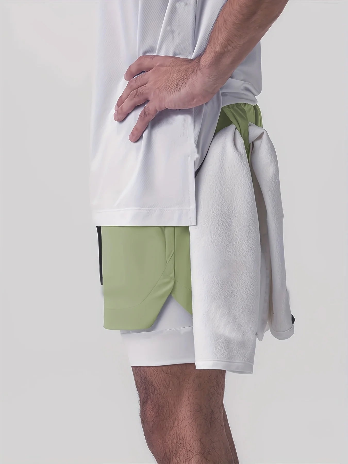 Men’s Double-Layer Sports Shorts