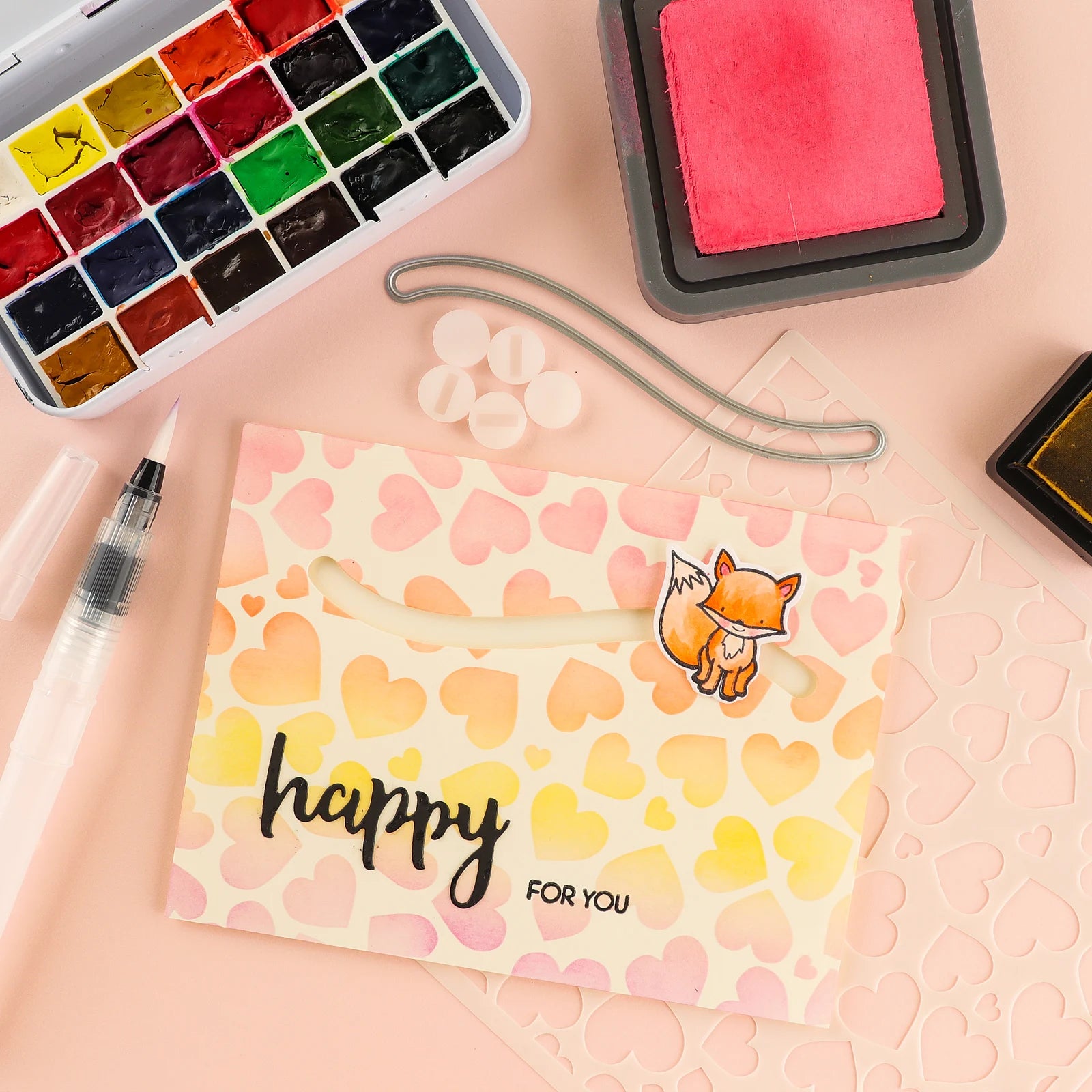 Creative Gliders with Double-Sided Adhesive Circle