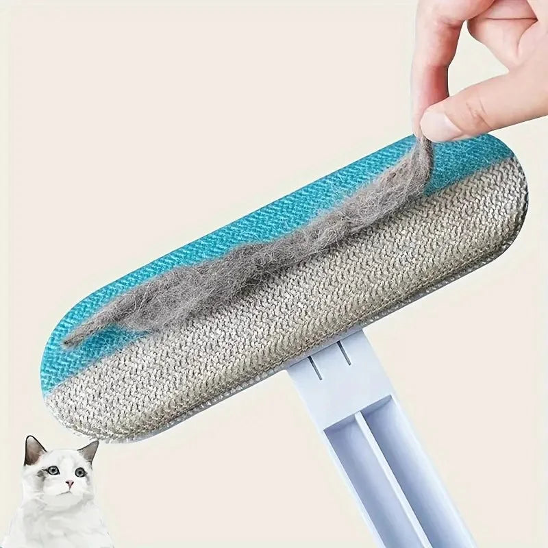 Premium Long-Handle Dog Brush with Nylon Bristles for Effortless Grooming, Tangle & Shedding Control