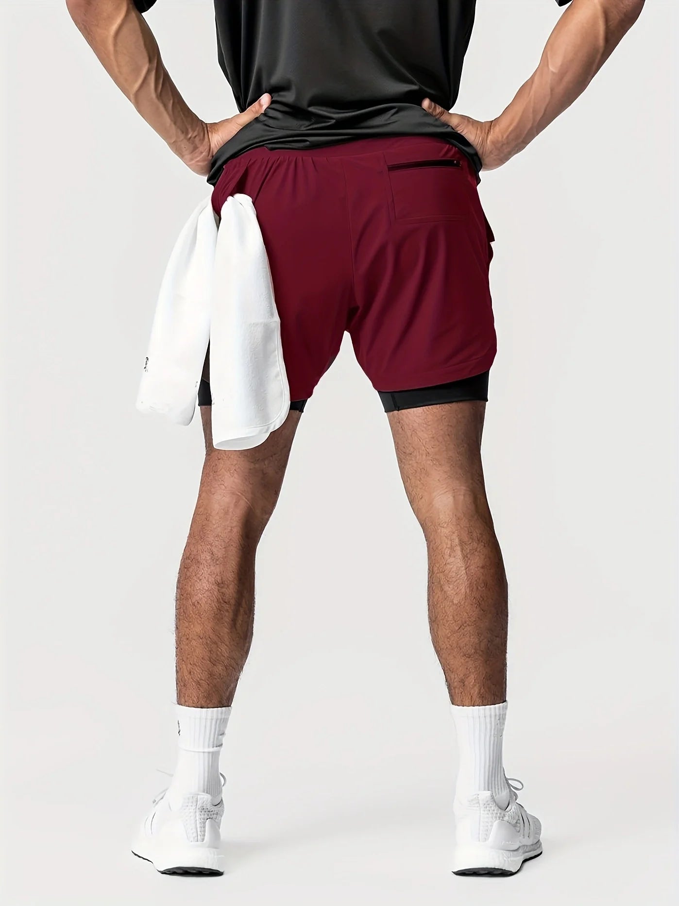 Men’s Double-Layer Sports Shorts