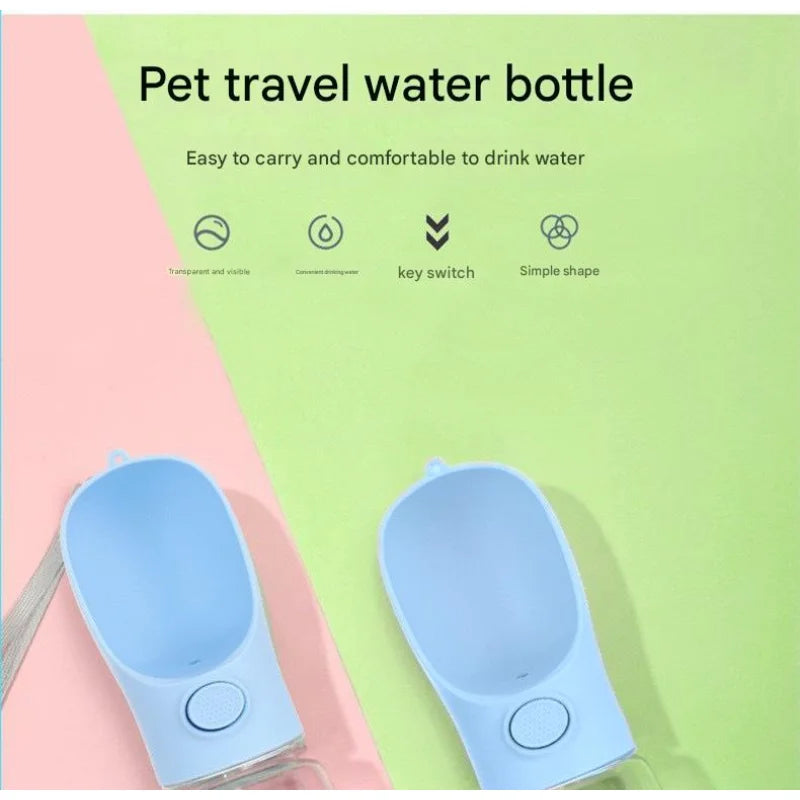 Eco-Friendly Leakproof Dog Water Bottle with Dispenser, Portable Travel Design for Small & Medium Dogs, Ideal for Hiking, Walkin