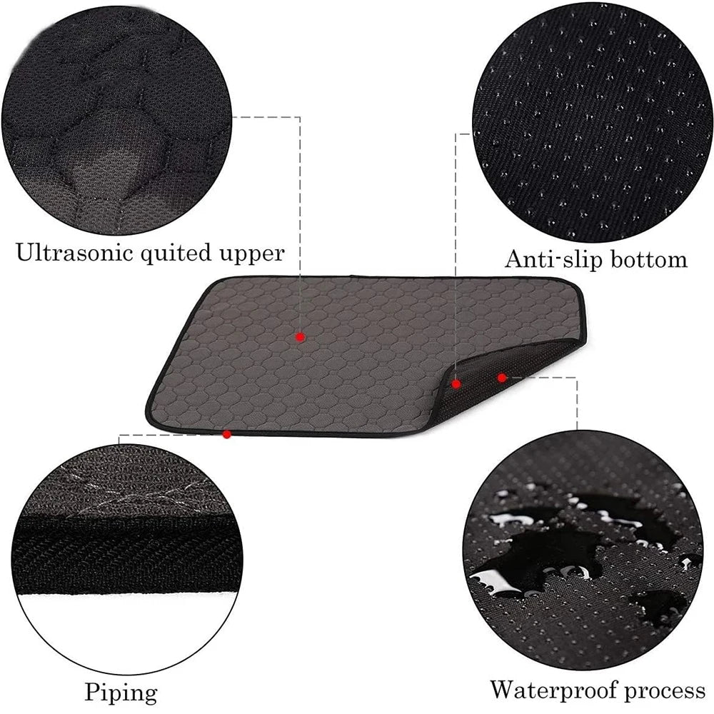 Guinea Pig Cage Liner Washable Bedd Reusable Waterproof Super Absorbent Pad Non-Slip Mat for Small Animal Rabbit Hamster Mouse