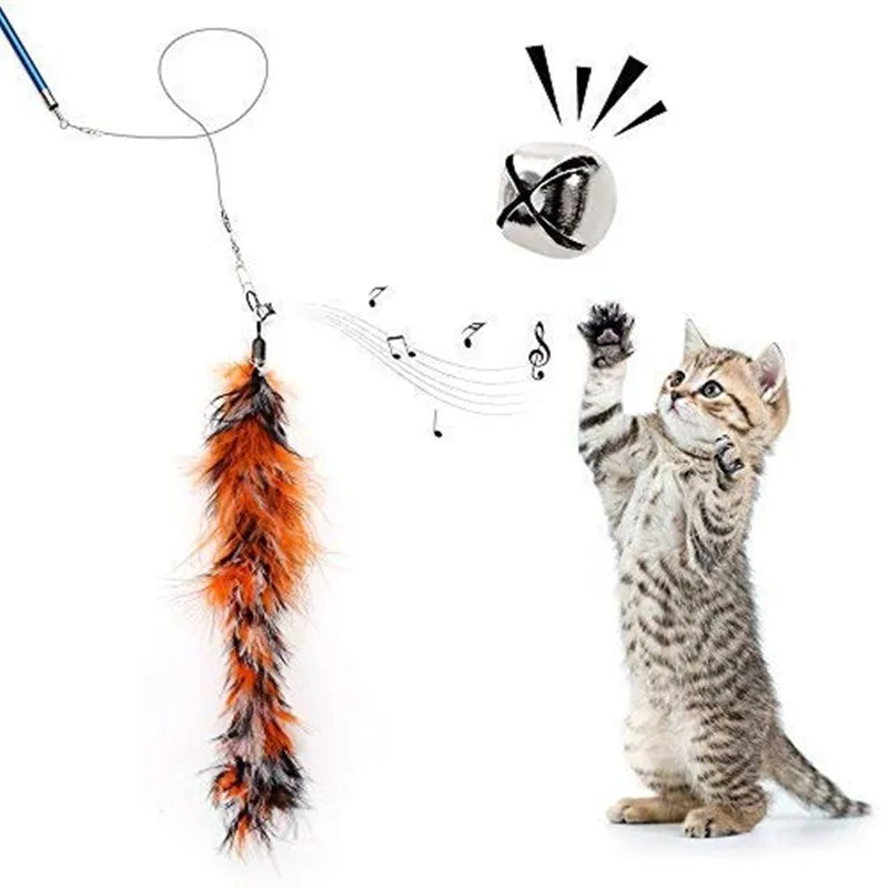 Interactive Feather Retractable Bell Refill