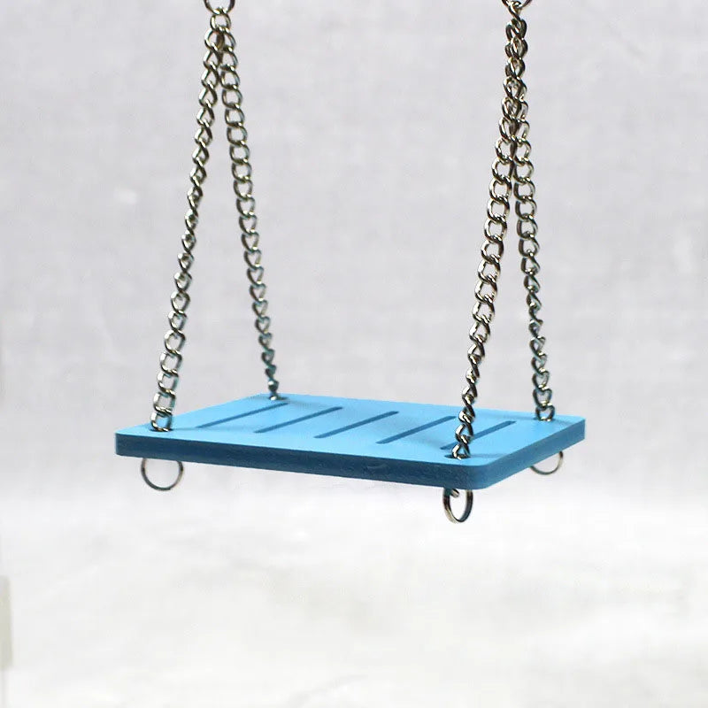 Cute Parrot Hamster Small Swing Shake Suspension Toy Hanging Bed Pet Products Entertainment Exercise Toys