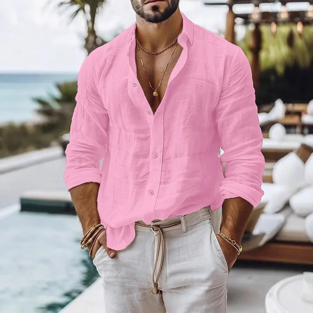 Men’s Cotton Linen Shirt