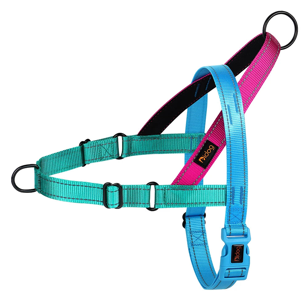 Reflective Nylon Dog Harness Adjustable Pet Dogs Training Harnesses No Pull Pet Pug Pitbull Walking Vest For Small Large Dogs
