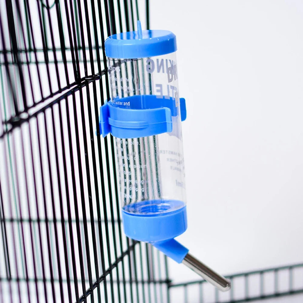 Pets Hamster 80ml/125ml/250ml Pets Hamster Water Drinking Bottle Plastic metal  Rabbit Pet Dispenser Cage Hangable Water Bottle