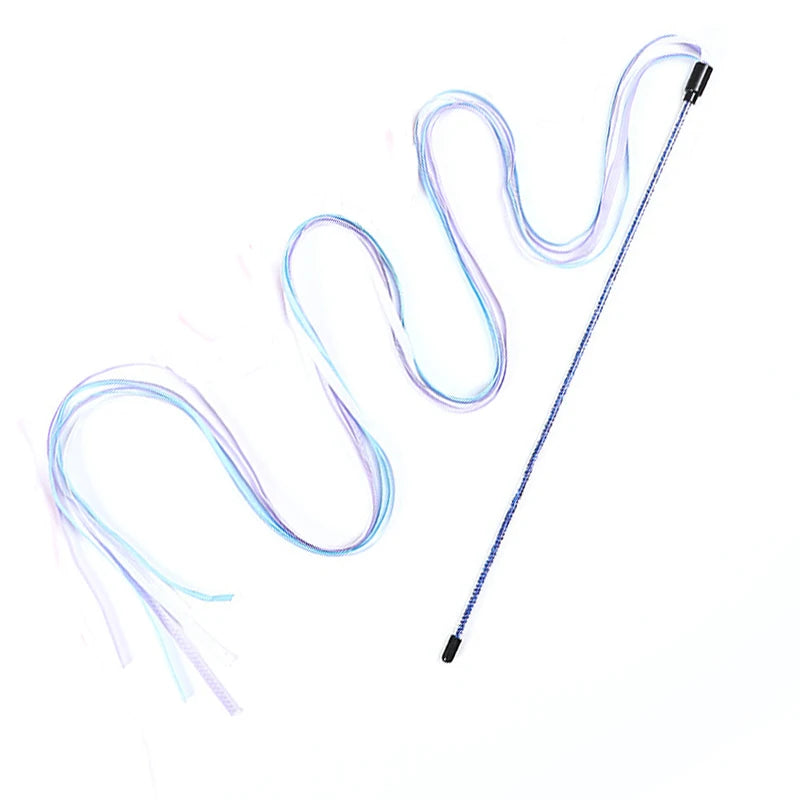 Cat Toy Interactive Teasing Rod with Rope for Cats to Chew and Chase Kitten Teaser Toy Pet Cats Wand Toys Stick Toy