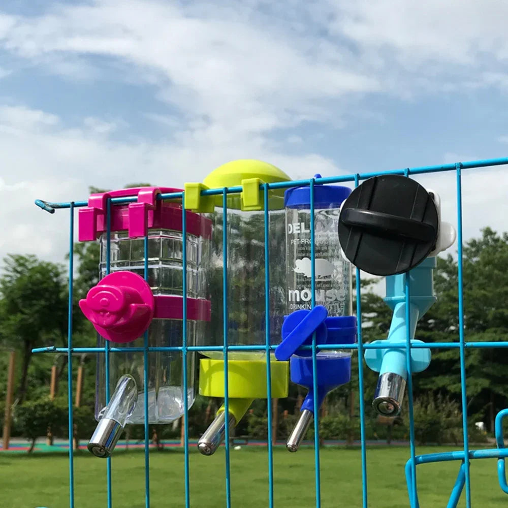 Pets Hamster 80ml/125ml/250ml Pets Hamster Water Drinking Bottle Plastic metal  Rabbit Pet Dispenser Cage Hangable Water Bottle