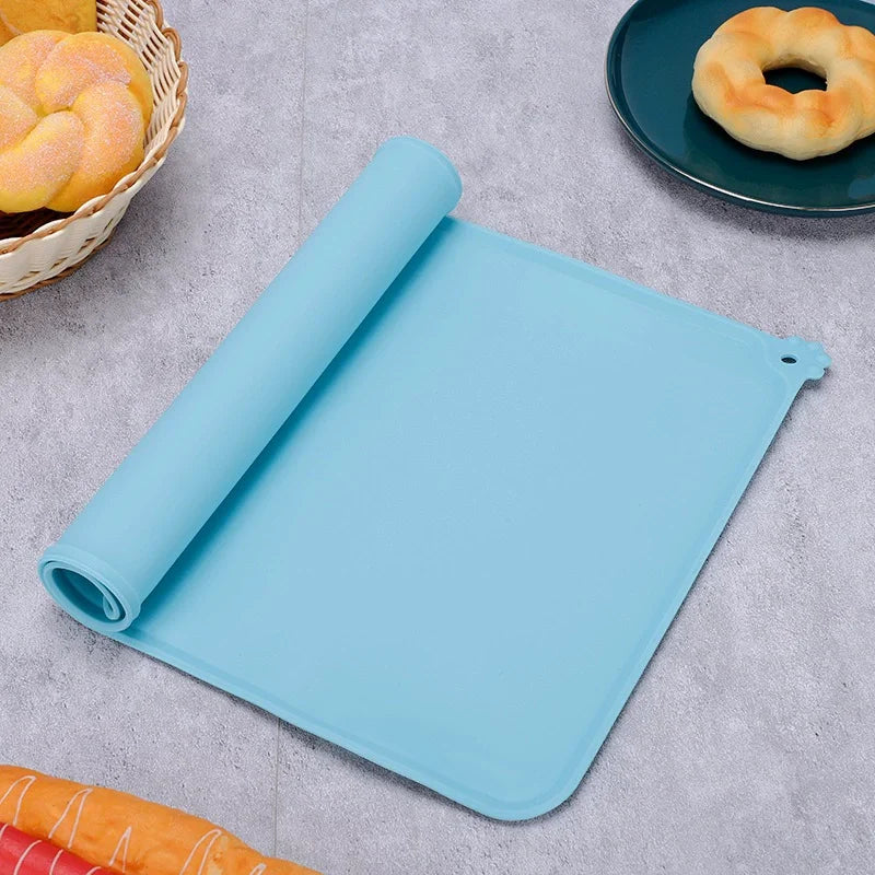 Silicone Pet Food Mat Washable Non-Slip Dog Bowl Mat Waterproof For Dogs Cats Food Water Feeding Mat Anti-Spill Floor Protect