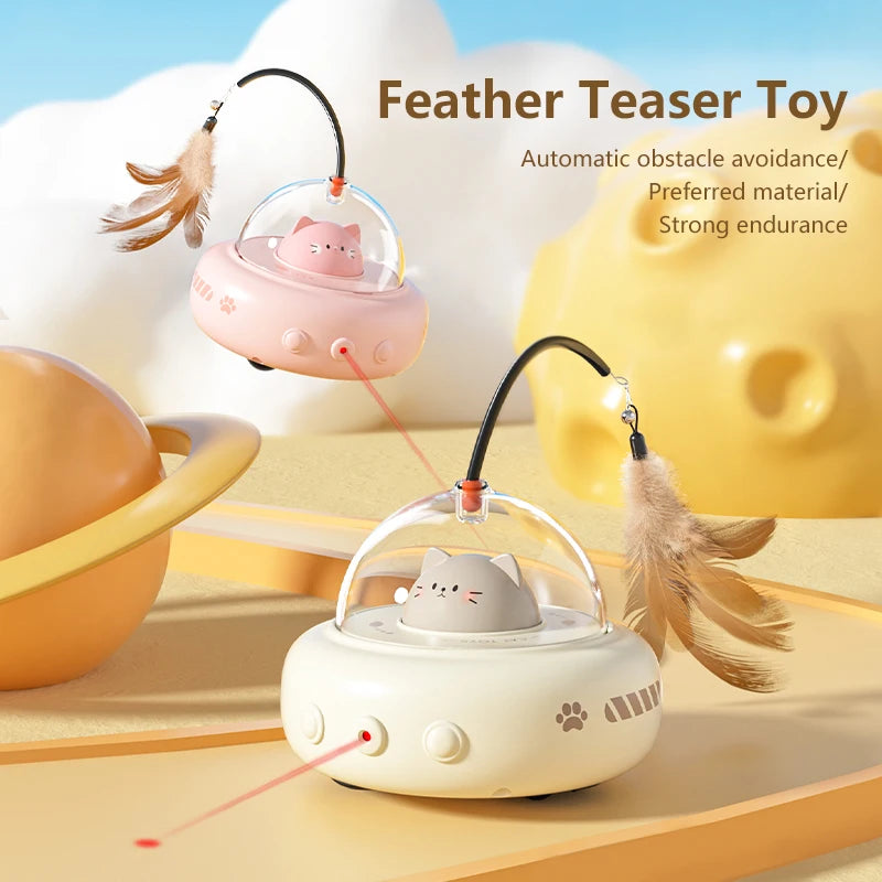 Electric UFO Bell Training Replaceable Feather Interactive