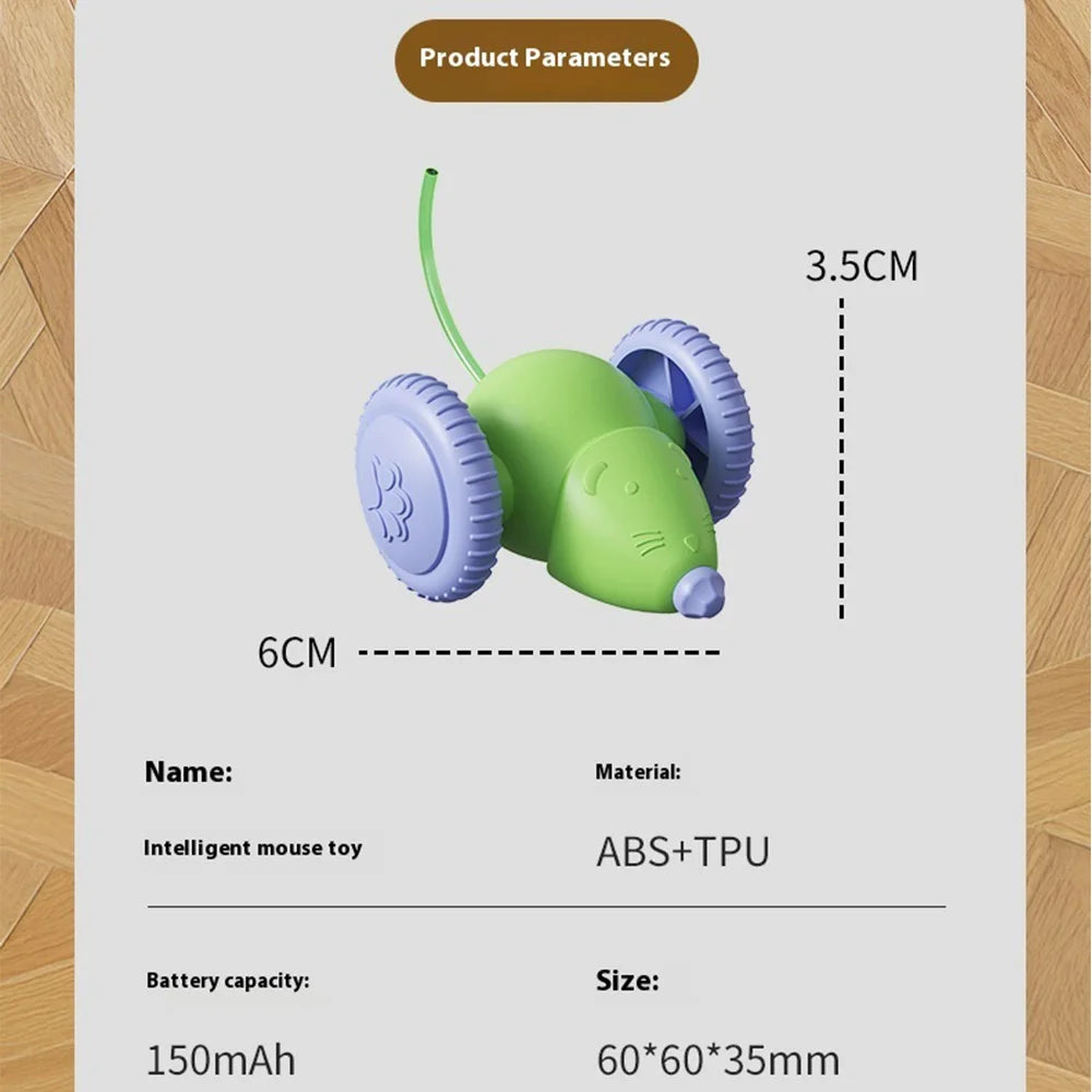 Electric Mouse Car Interactive Rechargeable Automatic Intelligent Obstacle