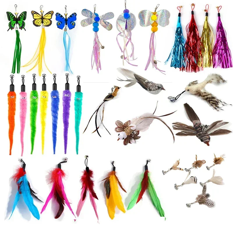 Feather Accessories Birds Worm Bell Interactive Replacement Refill Foam Ball Training