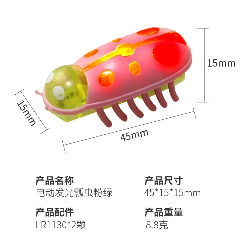 Interactive Electric Bug Escape Automatic Flip Battery Operated Vibration Beetle