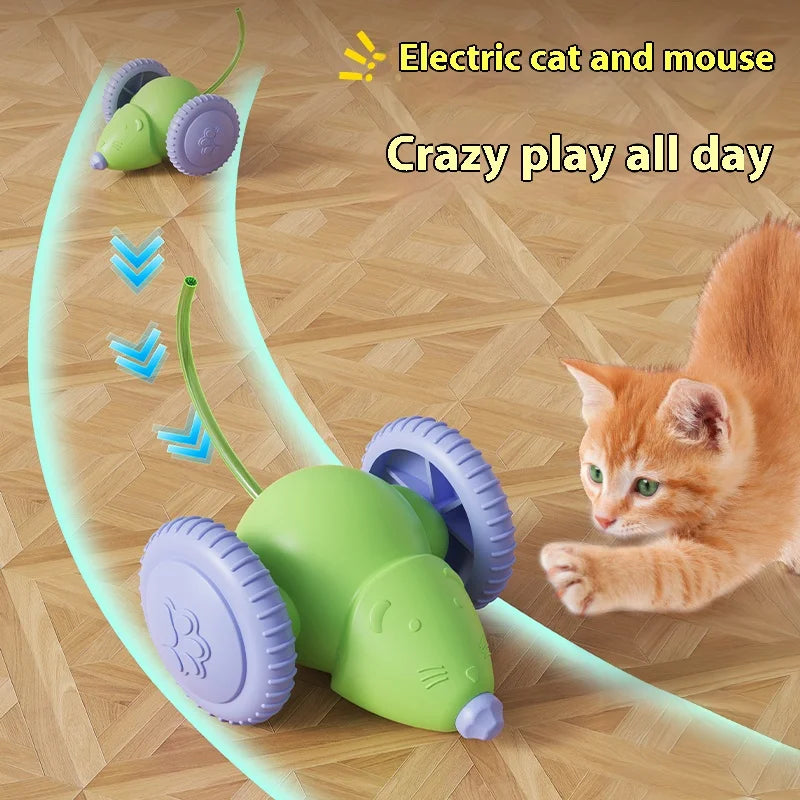 Electric Mouse Car Interactive Rechargeable Automatic Intelligent Obstacle