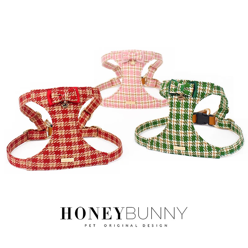 Dog Chest Harness Leash Set Teacup Small Medium Pet Outdoor Walking Leash Adjustable Cat Campus Style Pet Supplies Accessories