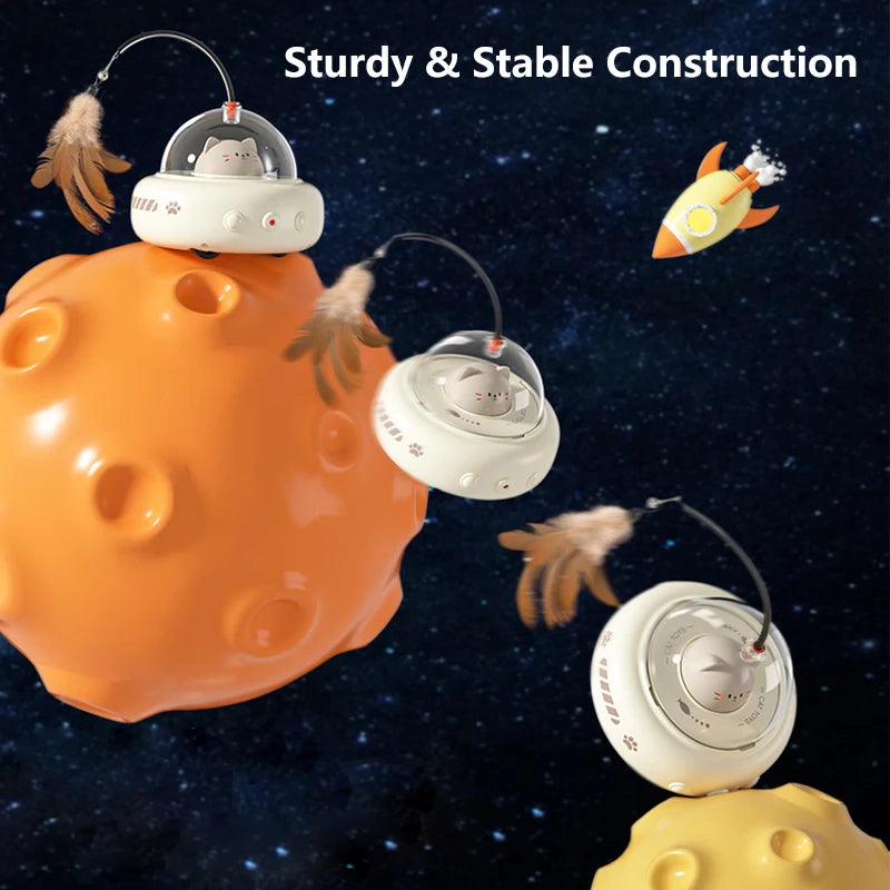 Electric UFO Bell Training Replaceable Feather Interactive