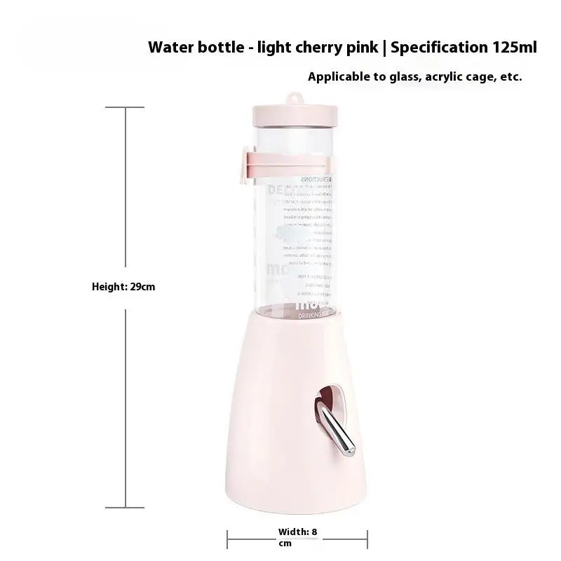 2In1 Hamster Feeder And Waterer Large Capacity Leakproof Automatic Feeder Food Water Dispenser Leak Proof Food Feeding Supplies