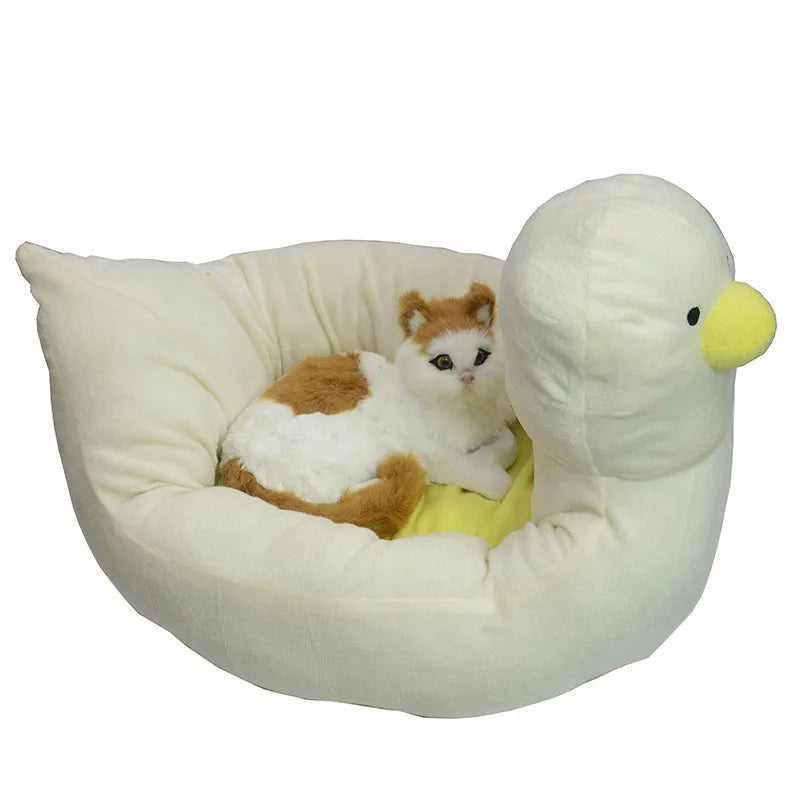 Dog Bed Yellow Banana Cute Soft Pet  for Dogs Cats S Sofa Warm Nest Creative Detachable  House All Seasons Suit