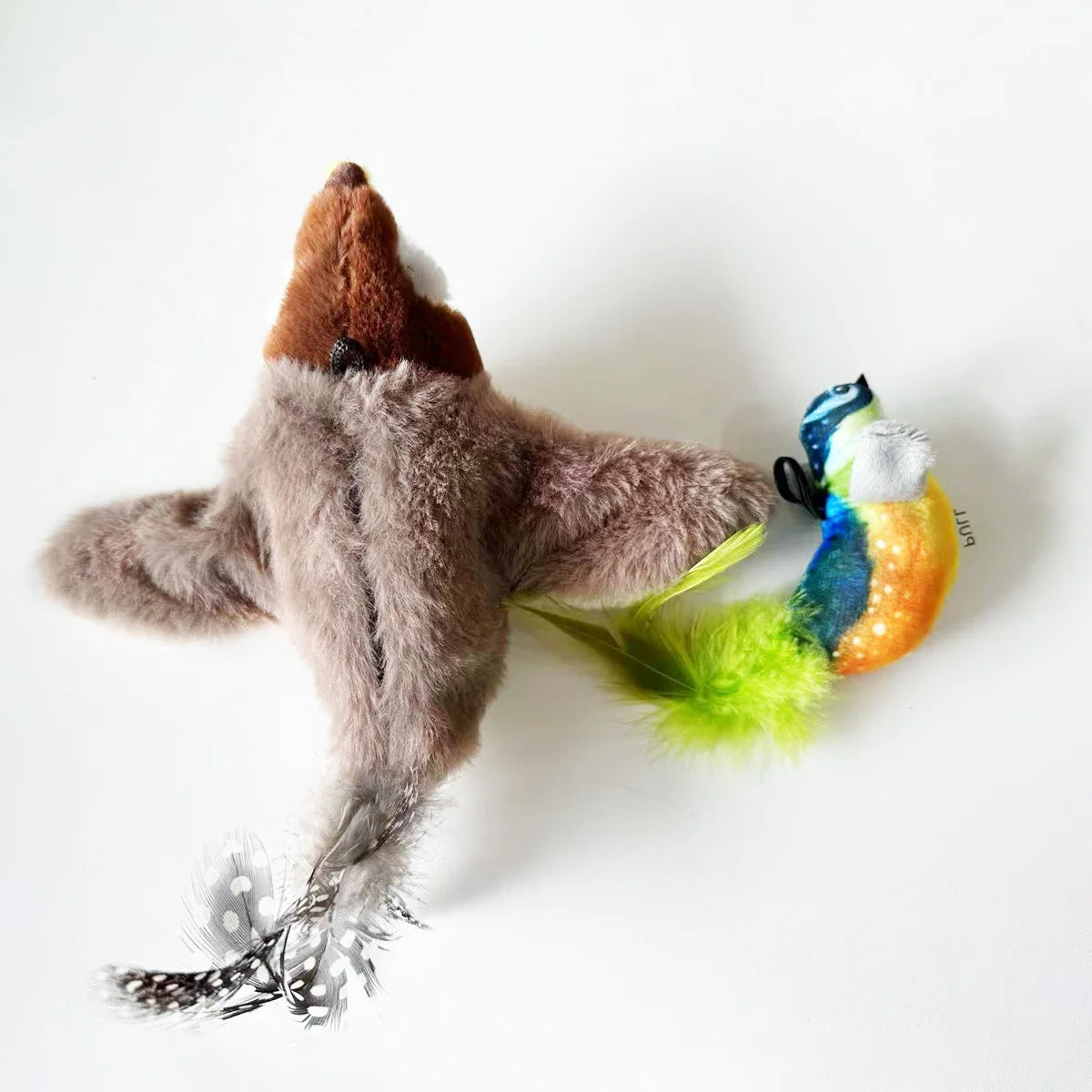Simulated Bird Cat Toy Interactive Rechargeable Catnip Touch Activated Plush