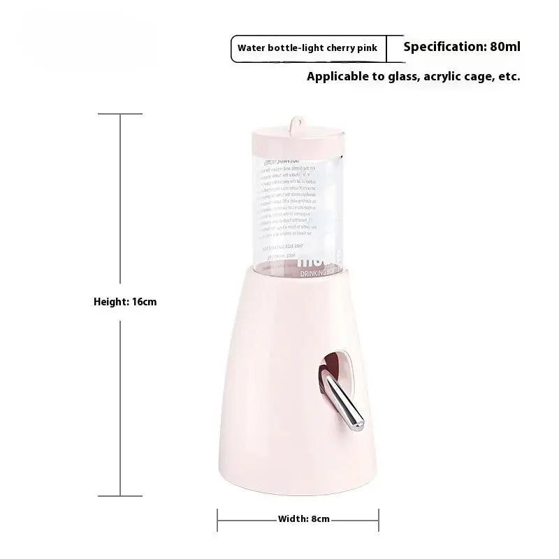 2In1 Hamster Feeder And Waterer Large Capacity Leakproof Automatic Feeder Food Water Dispenser Leak Proof Food Feeding Supplies