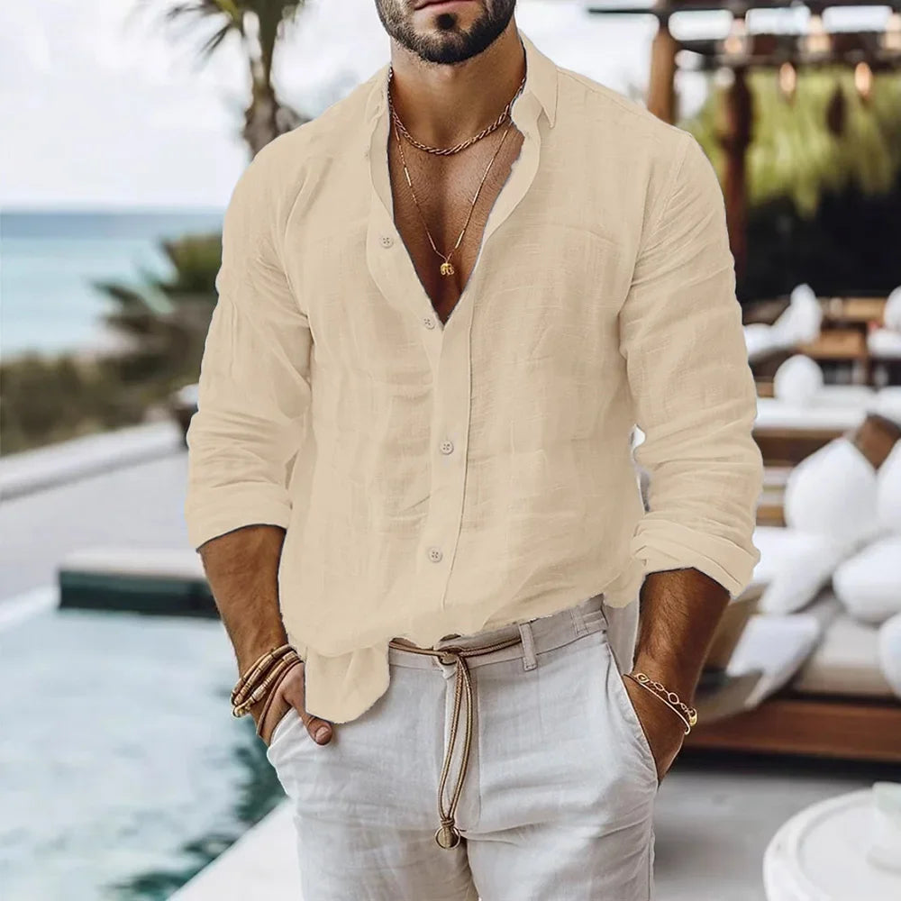 Men’s Cotton Linen Shirt