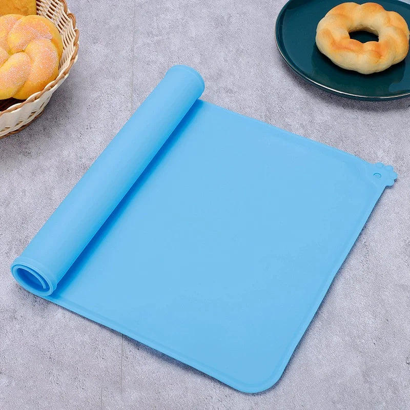 Silicone Pet Food Mat Washable Non-Slip Dog Bowl Mat Waterproof For Dogs Cats Food Water Feeding Mat Anti-Spill Floor Protect