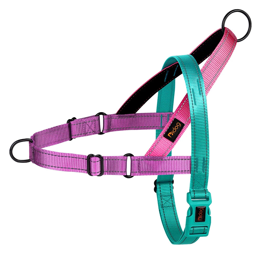 Reflective Nylon Dog Harness Adjustable Pet Dogs Training Harnesses No Pull Pet Pug Pitbull Walking Vest For Small Large Dogs