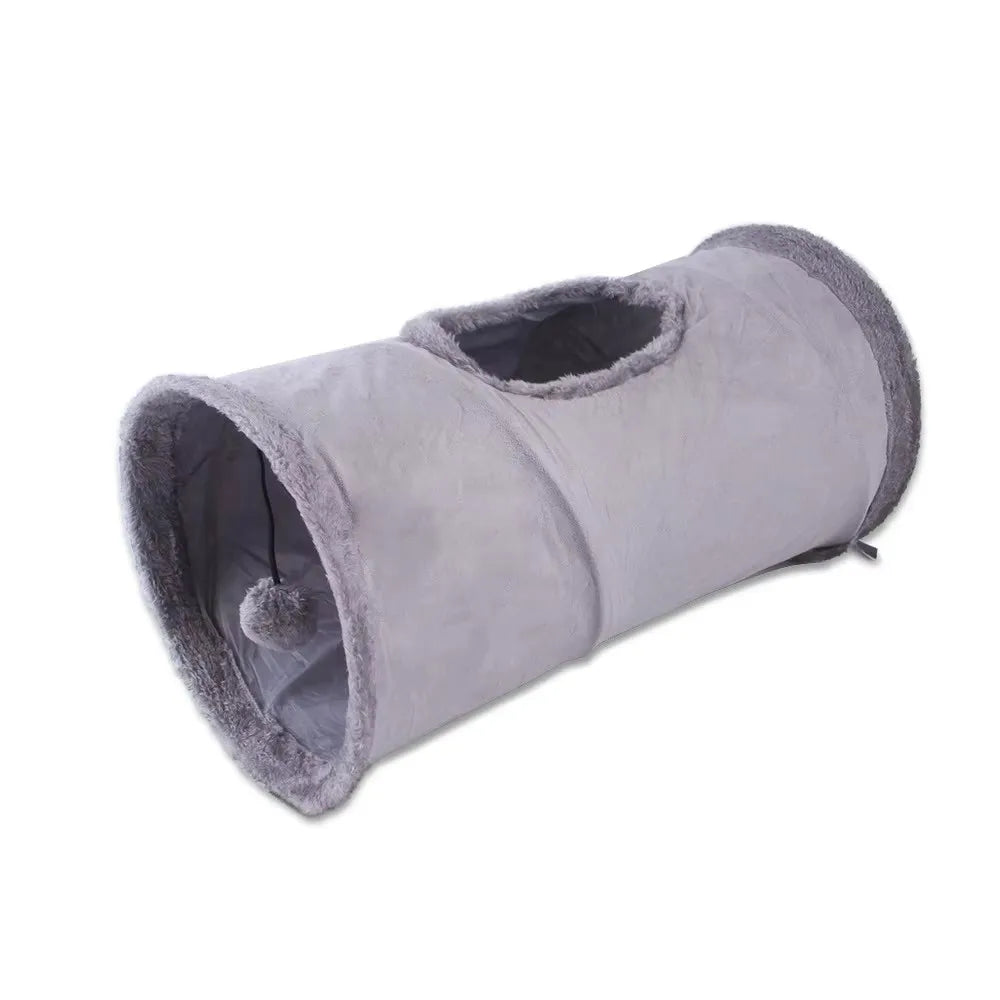 Collapsible Suede Tunnel Interactive Bedding