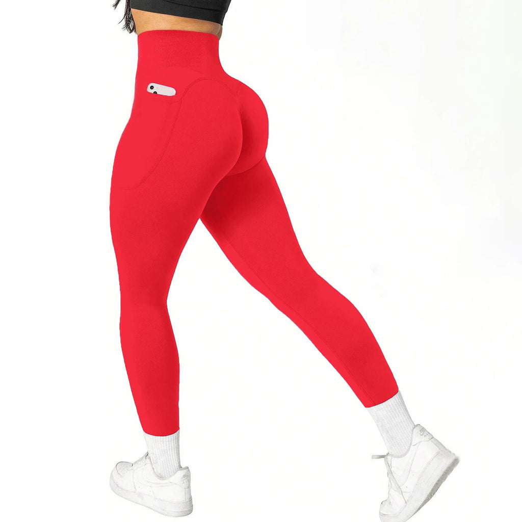 High-Waist Seamless Yoga Leggings