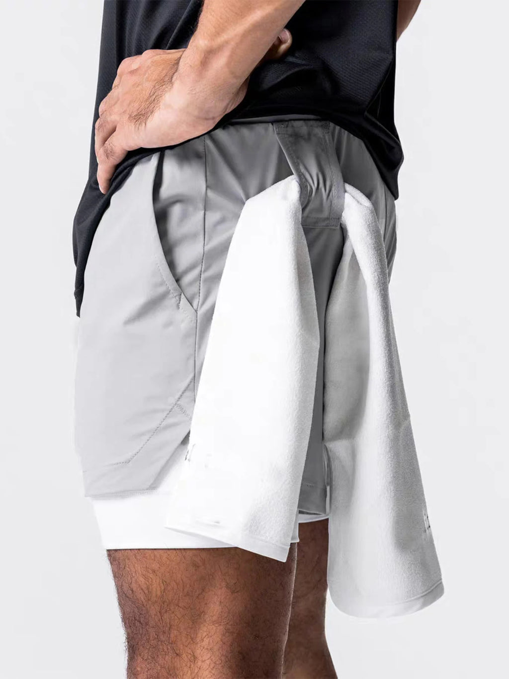 Men’s Double-Layer Sports Shorts