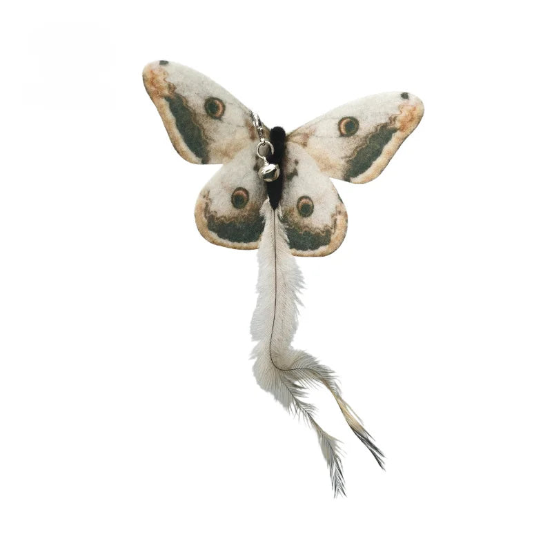 Handfree Bird/Feather Wand Bell Suction Cup Interactive Hunting Exercise