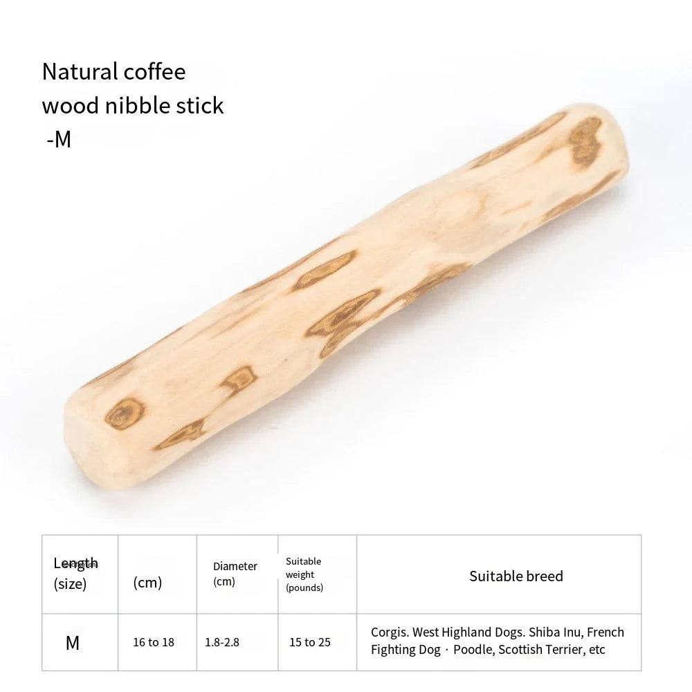 FZCSPEED Coffee Wooden Dog Chew Toy, Dog Wooden Chew Stick, for Tooth Pressure Relief, Pet Toys