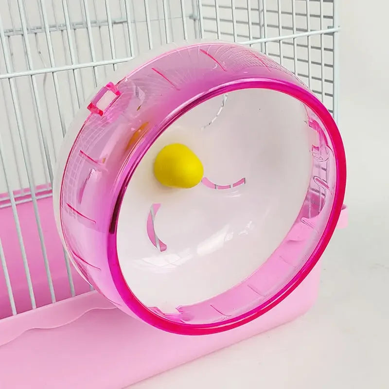 1PC 12-21cm Hamster Running Disc Toy Silent Small Pet Waterproof Cage Rotating Wheel Accessories Wear-resistant Hamster Sport